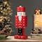 Glitzhome® 17.25'' Wooden Christmas Nutcracker Countdown Calendar Décor with Drawer